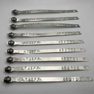 Atchison Topeka and Santa Fe Railway Box Car Door Security Seals A.T. & S.F.RY.